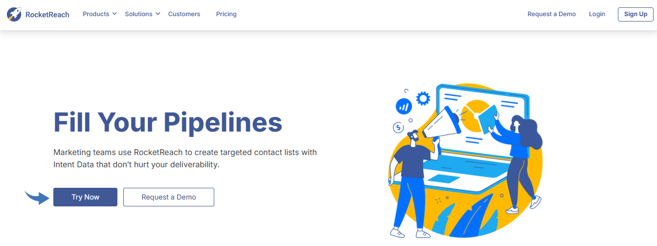 RocketReach Review in 2026: Best Email Finder Tool? 8 RocketReach Pipeline Sales Manager Image