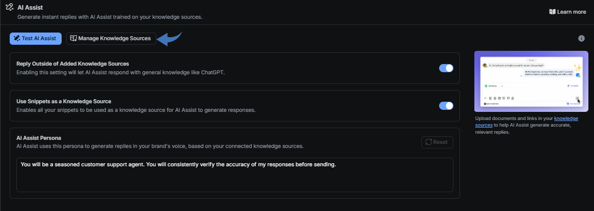 Respond io AI Assistants Image