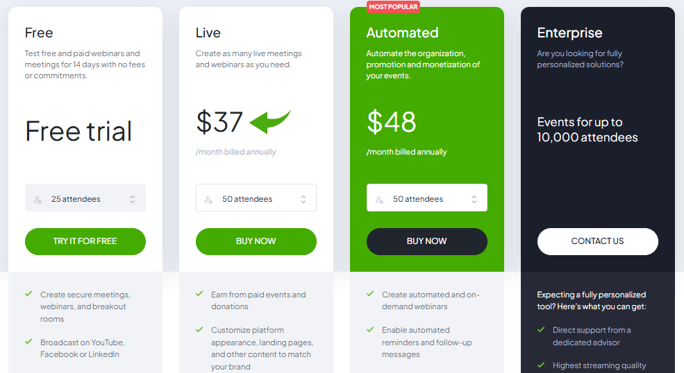 7 Best Webinar Software to Try in 2026 13 Clickmeeting Pricing