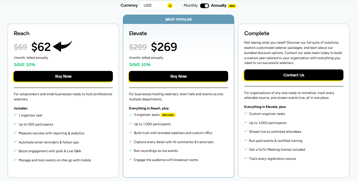 7 Best Webinar Software to Try in 2026 10 GoTo Webinar Pricing