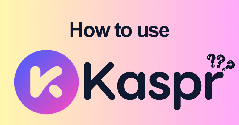 Kaspr 사용 방법