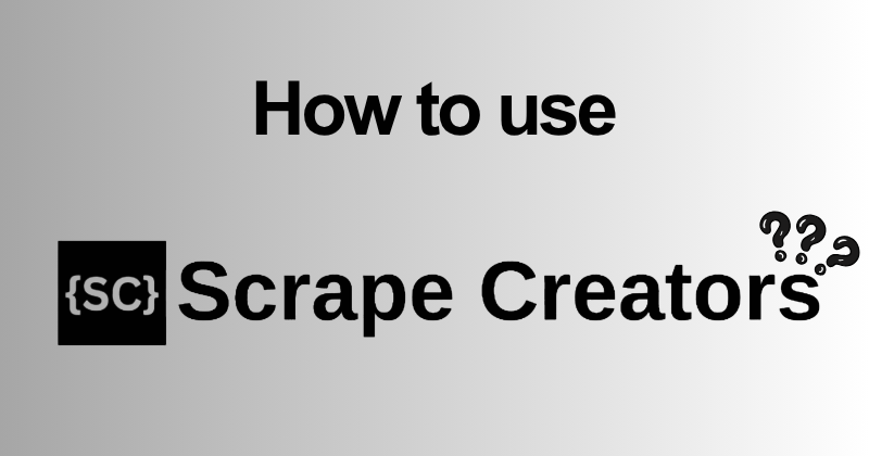 How to use Scrape Creators