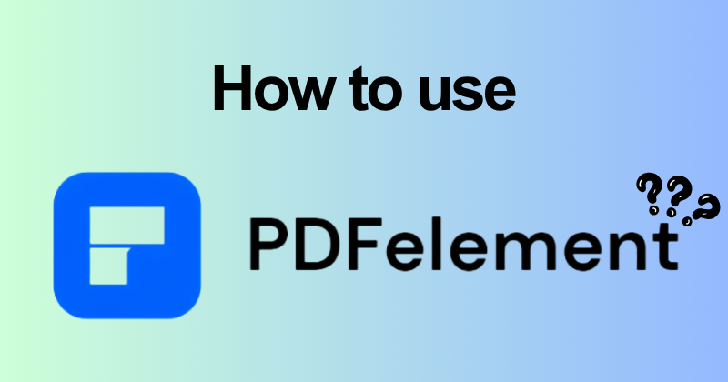 How to use pdfelement