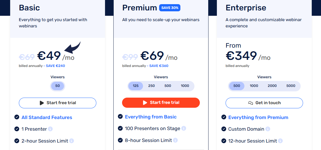 Webinargeek Pricing