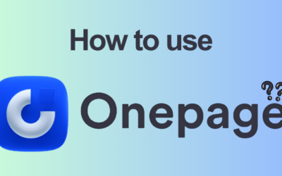 How to Use Onepage: Editor, CRM, AI and Funnels (2026)