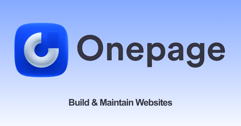 Is Onepage Worth $16.6/Month in 2026? My Take 2 Onepage AI website builder dashboard