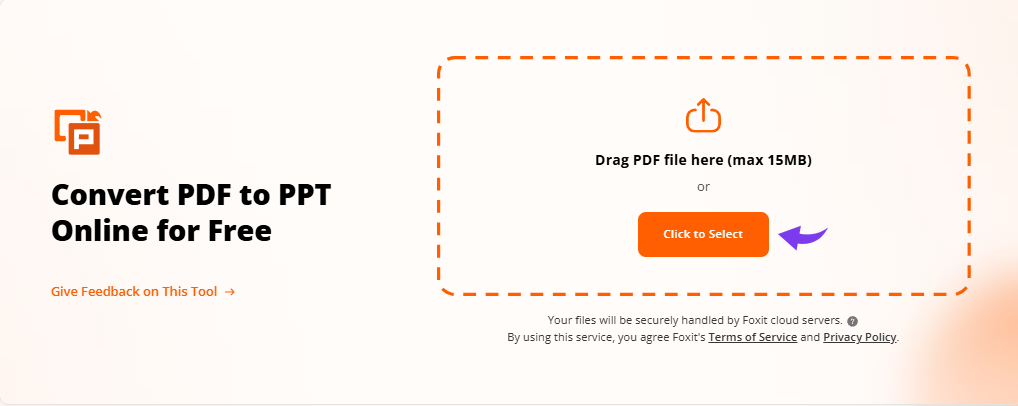 Foxit vs UPDF 2026 — Which PDF Editor Fits Your Team? 17 Foxit PDF to PPT Converter Image