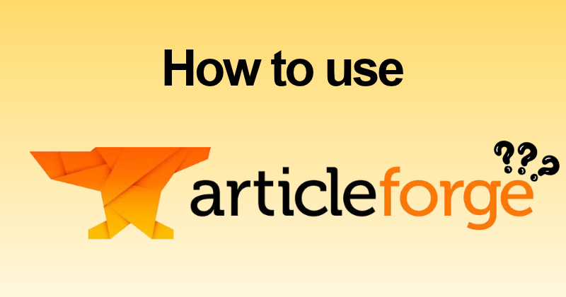 How to Use Article Forge: Learn Every Feature in 2026 19 How to Use Article Forge