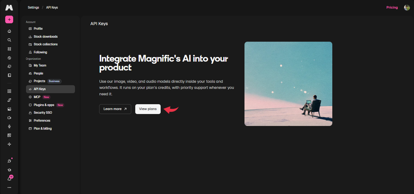 Magnific API Keys