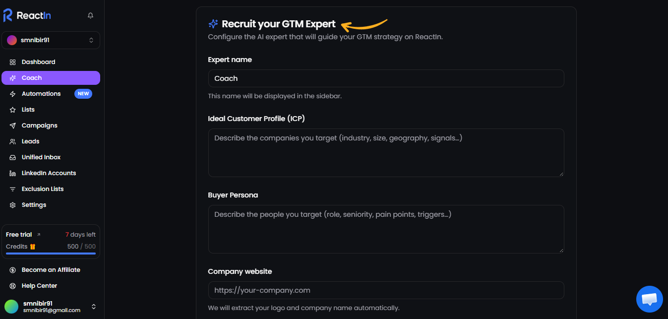 ReactIn AI Coach