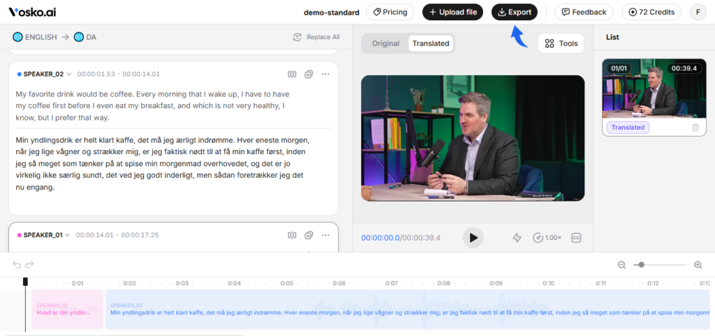 Vosko AI Review 2026: The Best AI Dubbing Tool for Creators? 10 Script Editing and Timeline Editor