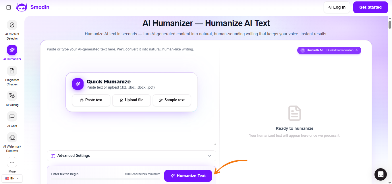 Smodin AI Humanizer