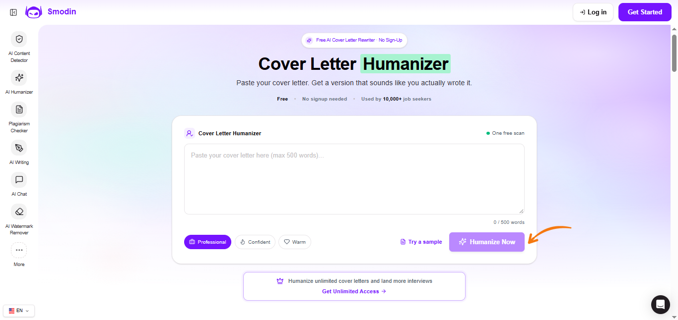 Smodin Cover Letter Humanizer